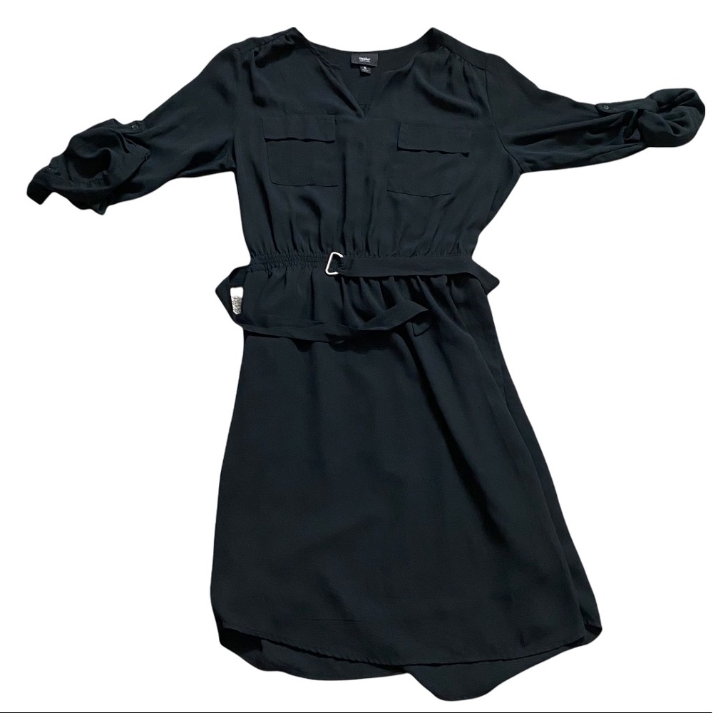 24 HRS SALE ONLY Classic Black Mossino Dress
